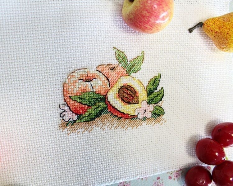 Southern Peach Cross Stitch Kit фото 5
