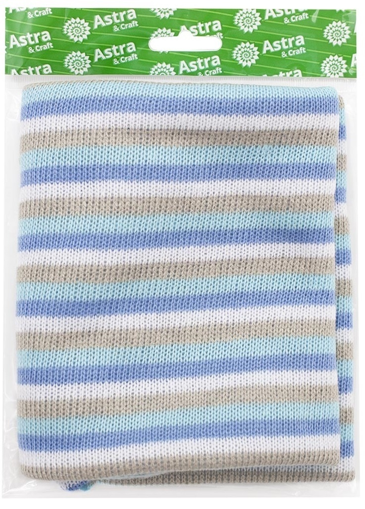 White/Grey/Blue Striped Tricotage фото 2