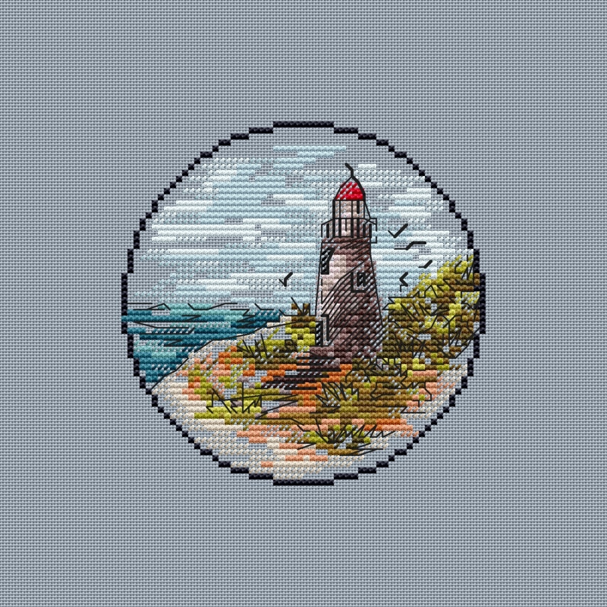 Small Lighthouse 9 Cross Stitch Pattern фото 3