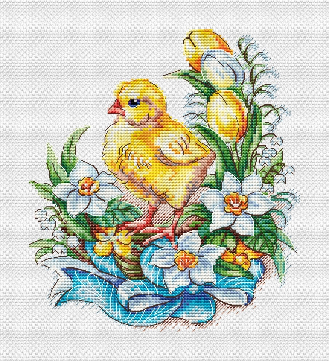 Easter Sampler. Chicken Cross Stitch Pattern фото 1