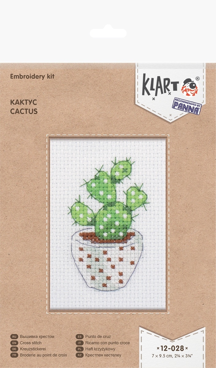 Cactus Cross Stitch Kit фото 2
