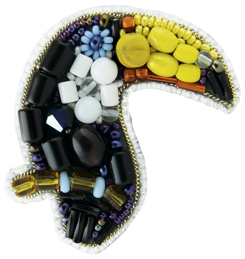Toucan Brooch Embroidery Kit фото 1