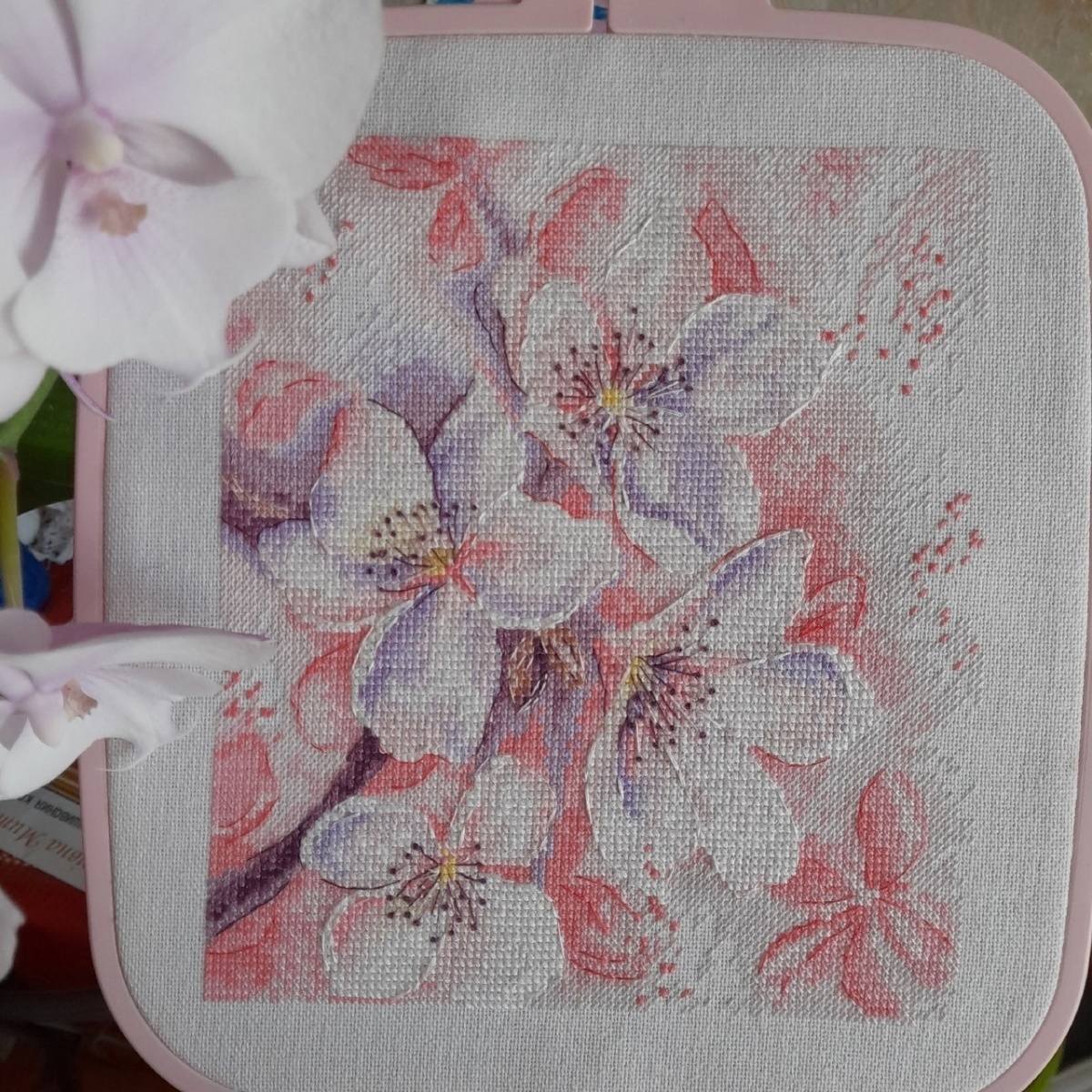 Cherry Blossom Cross Stitch Pattern фото 3