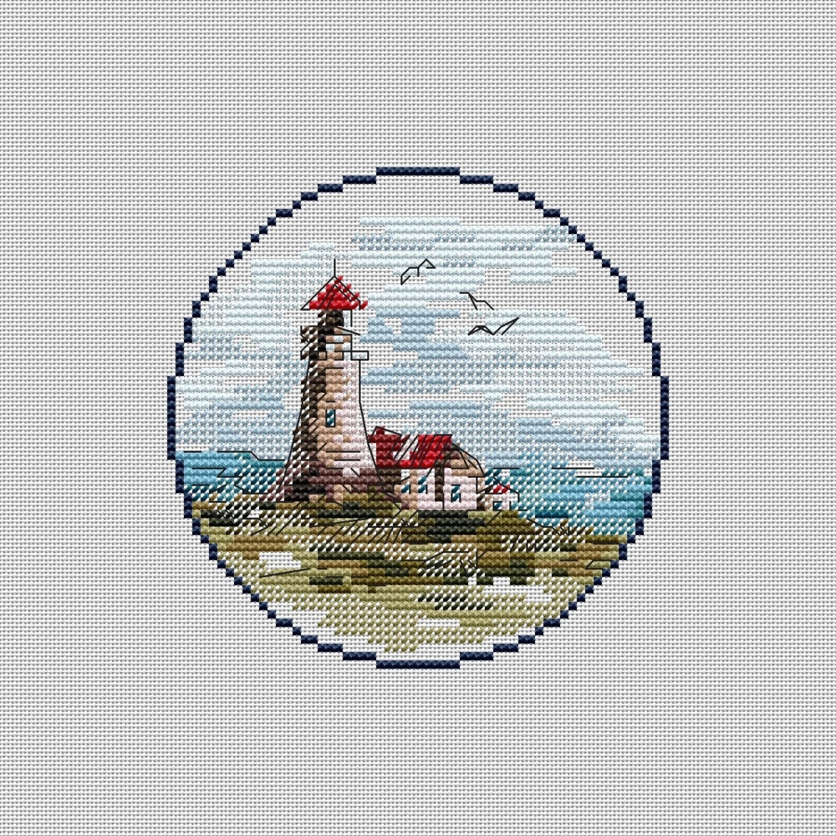 Small Lighthouse 2 Cross Stitch Pattern фото 2