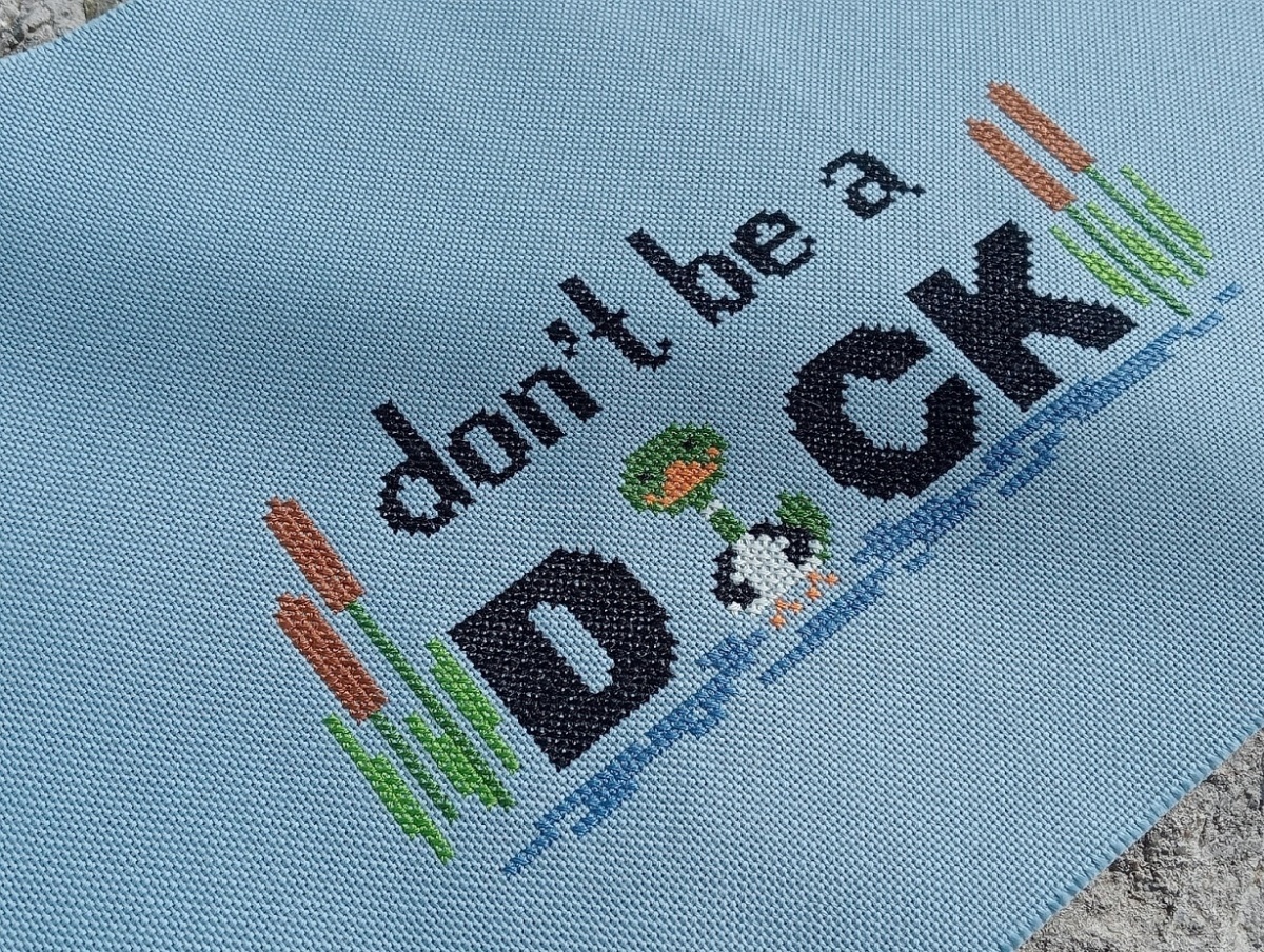 Don`t be a Duck Cross Stitch Pattern фото 5