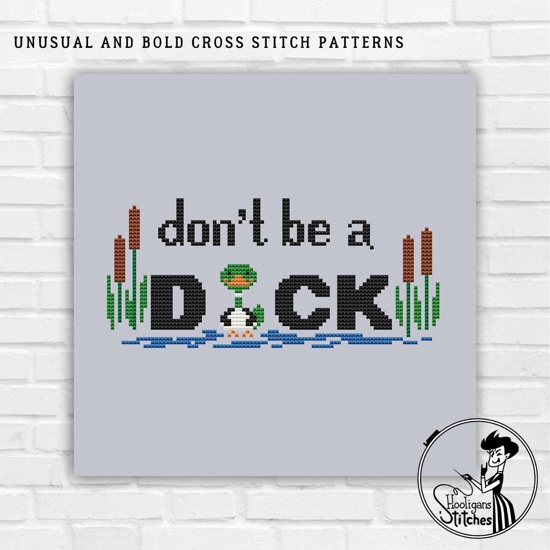 Don`t be a Duck Cross Stitch Pattern фото 3