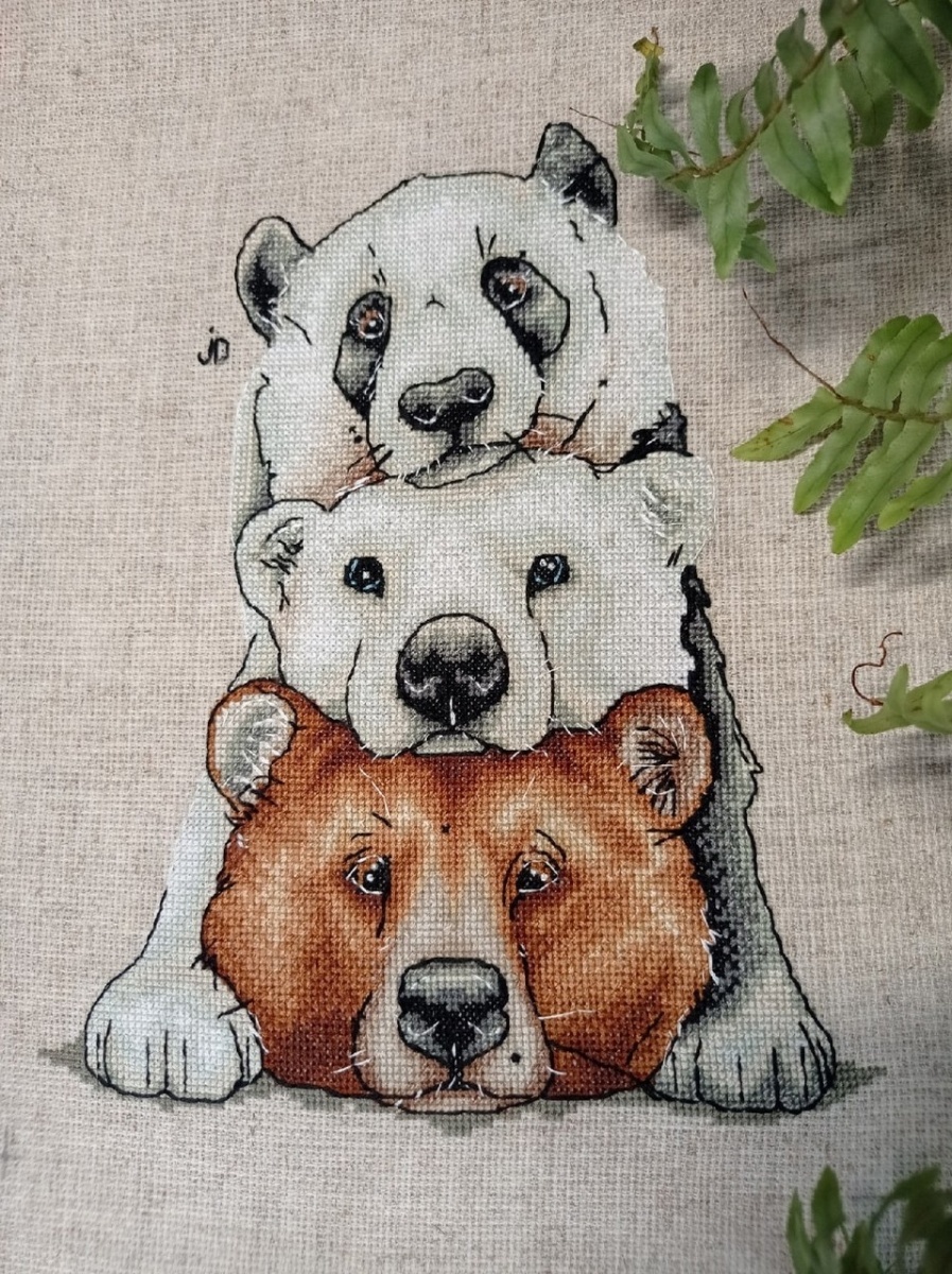 Three Bears Cross Stitch Pattern фото 2