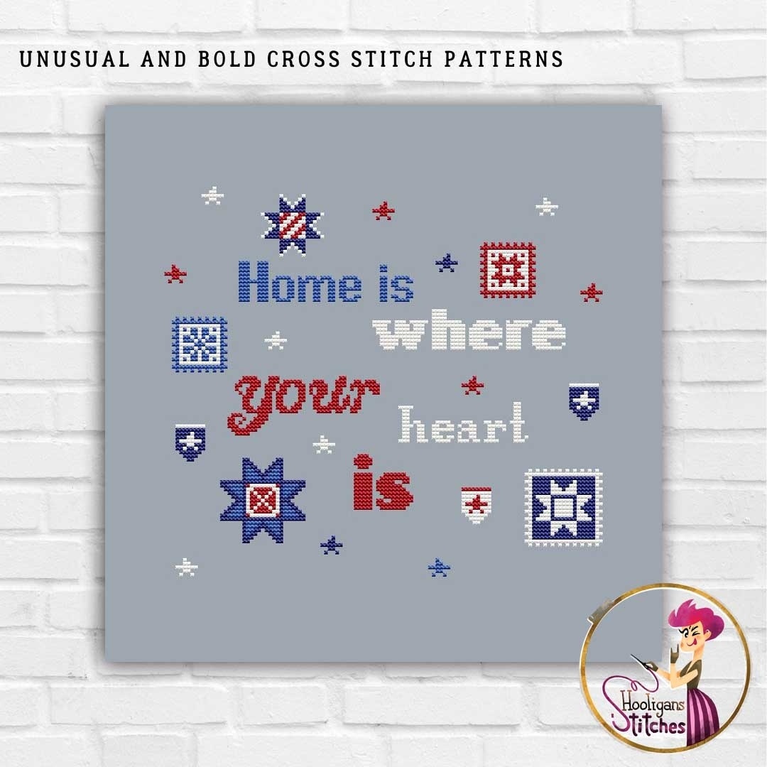 Home Is Where Your Heart Is Cross Stitch Chart фото 4