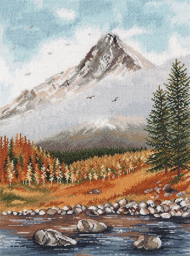 Autumn in the Mountains Cross Stitch Kit  фото 1