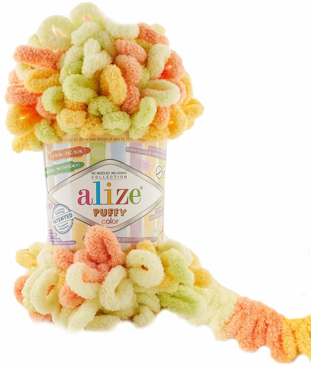 Alize Puffy Color, 100% Micropolyester 5 Skein Value Pack, 500g фото 48