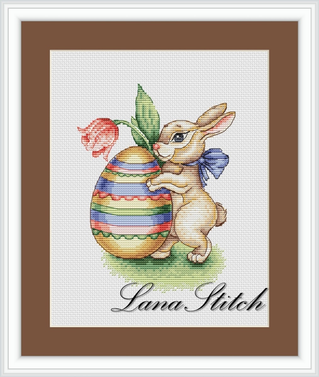 Easter Bunny and Egg Cross Stitch Patterns фото 2