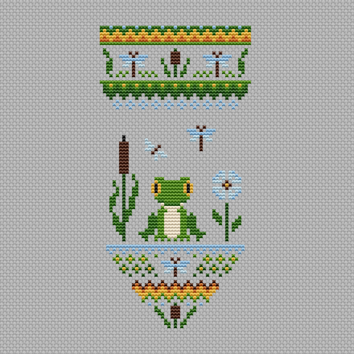 Once in a Swamp Cross Stitch Pattern фото 1