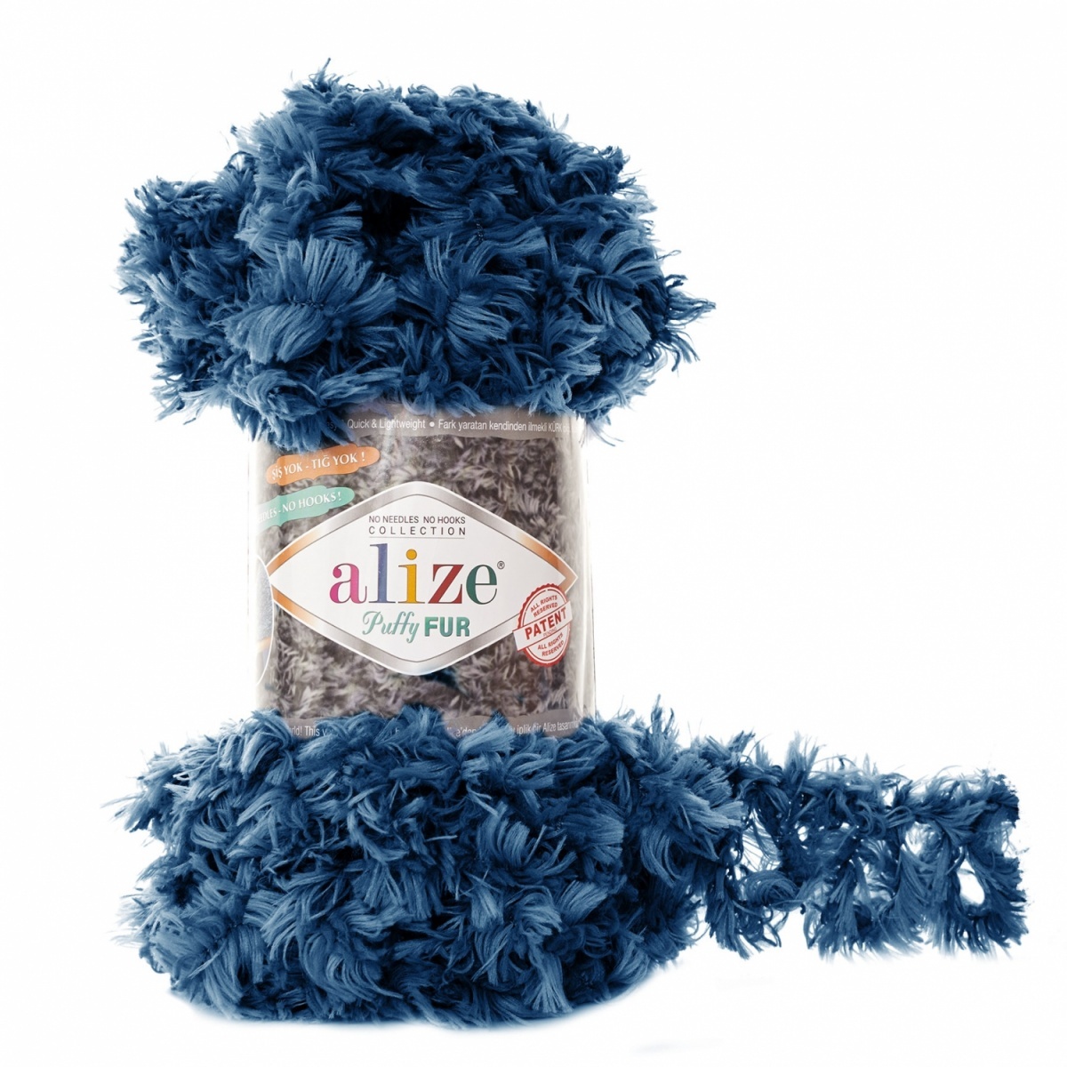 Alize Puffy Fur, 100% Polyester 5 Skein Value Pack, 500g фото 11