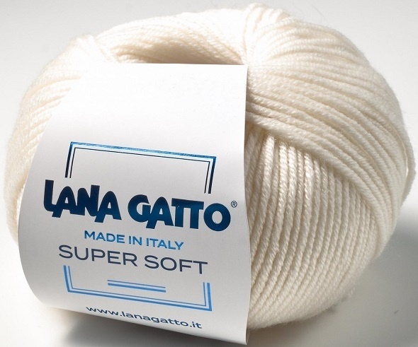 Lana Gatto Super Soft Pure Virgin Extrafine Merino Wool Yarn, DK