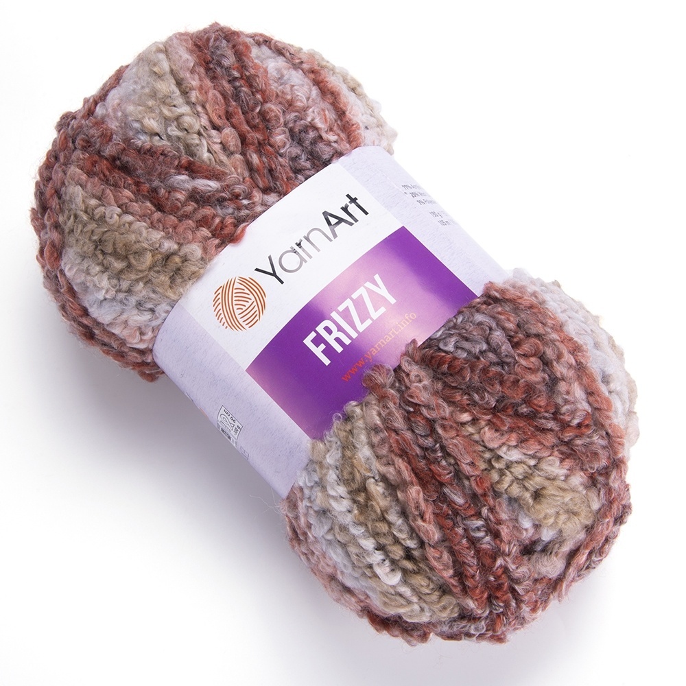 YarnArt Frizzy 77% acrylic, 20% wool, 3% polyester, 3 Skein Value Pack, 450g фото 8