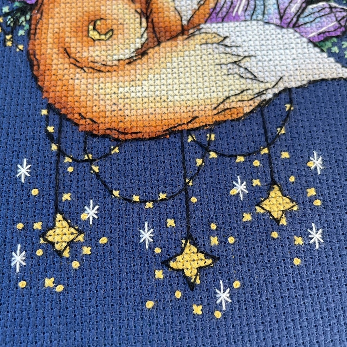 Moon Fox Cross Stitch Chart фото 5