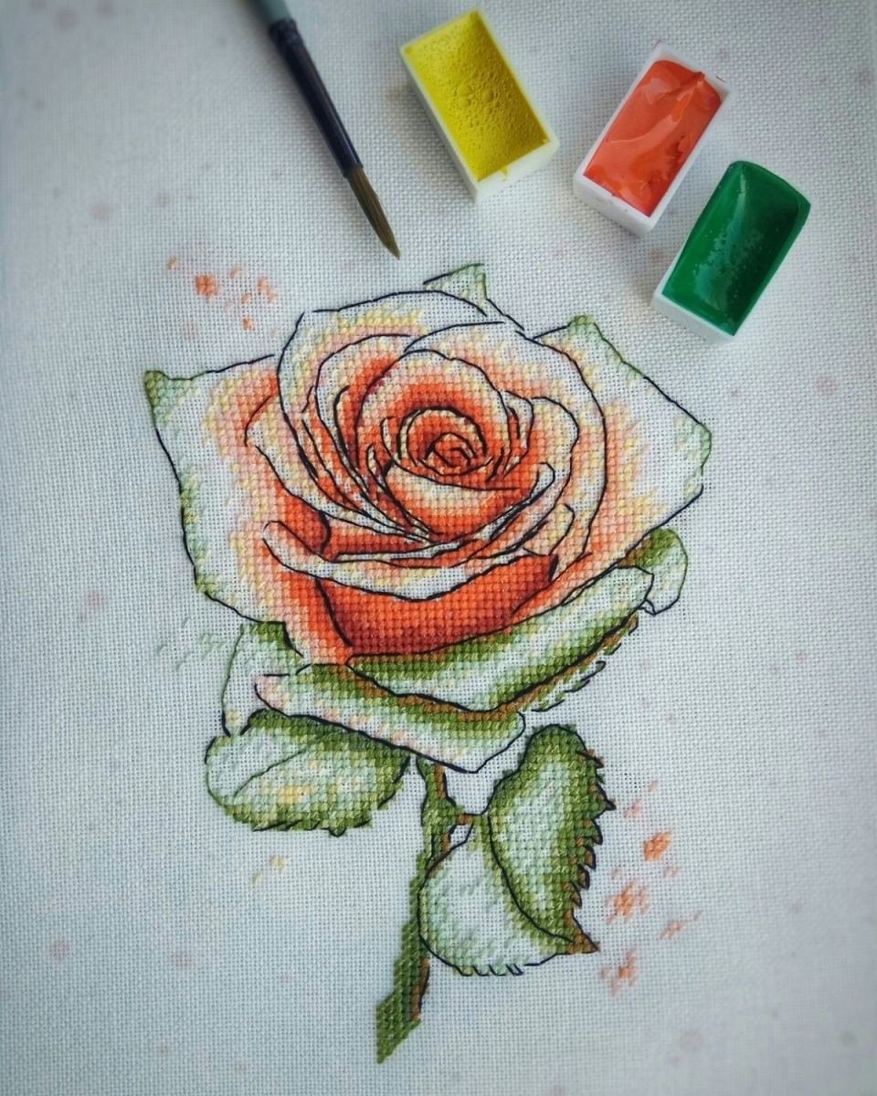 Rose Fragrance Cross Stitch Pattern фото 2
