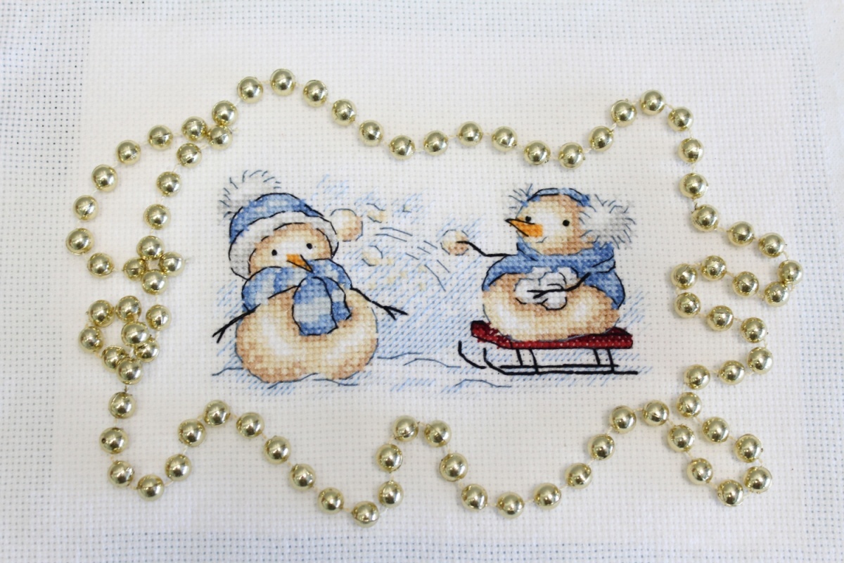Funny Snowmen Cross Stitch Kit фото 3