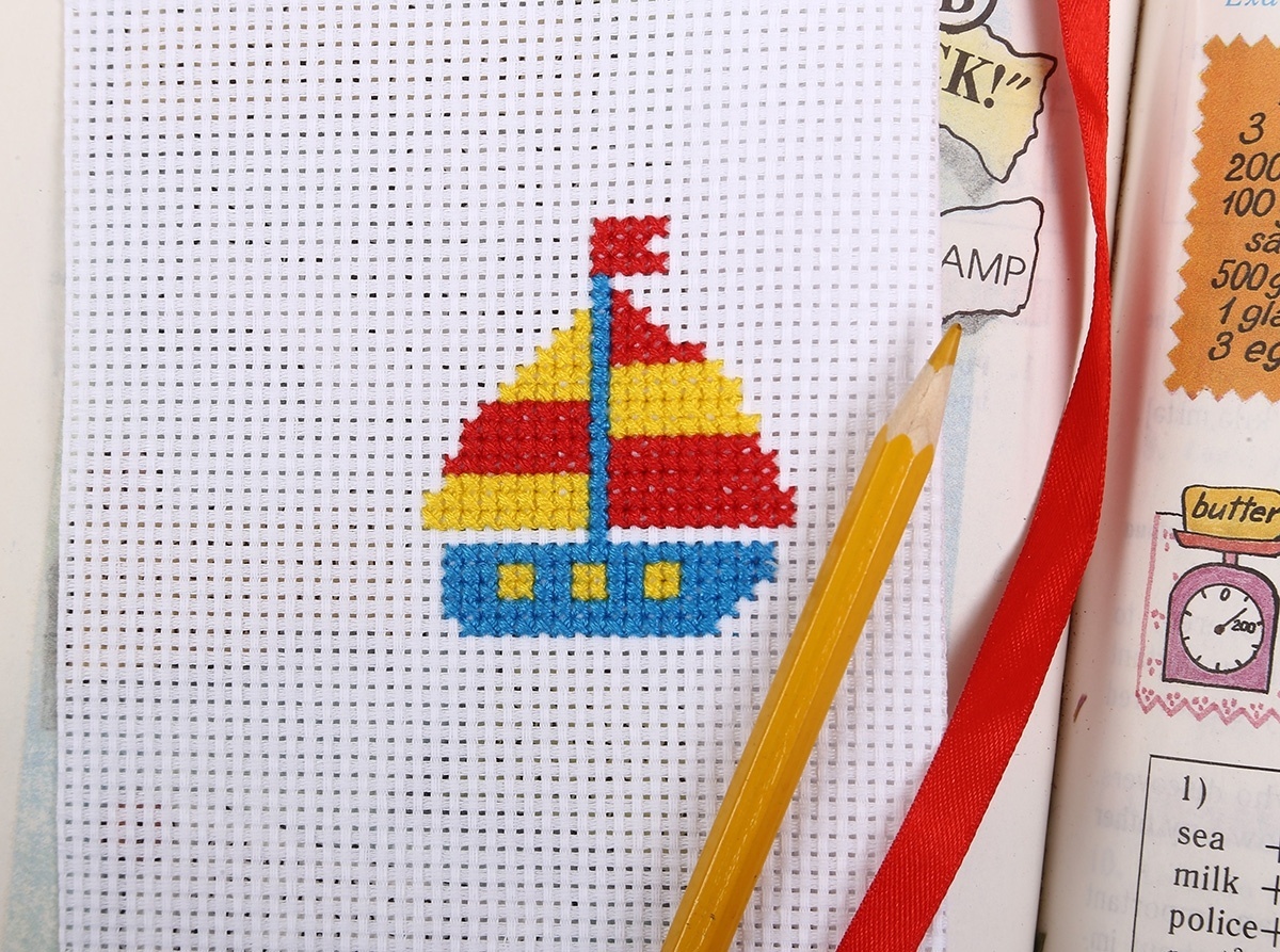 Little Blue Ship Cross Stitch Kit фото 3