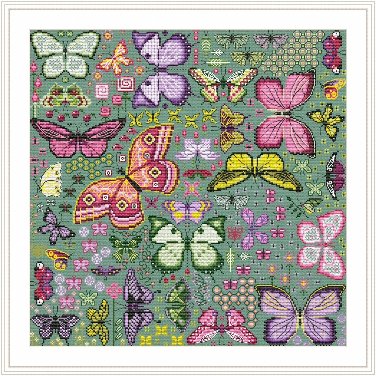 Butterflies. Midday Cross Stitch Pattern фото 9