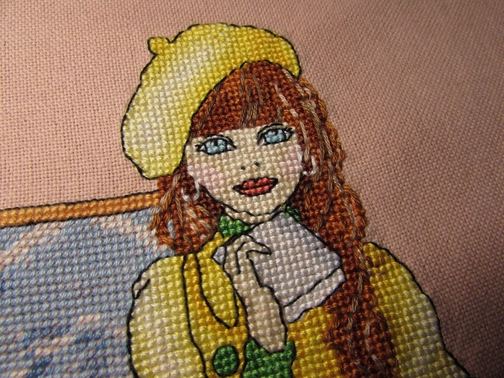 The Girl in the Office Cross Stitch Pattern фото 4
