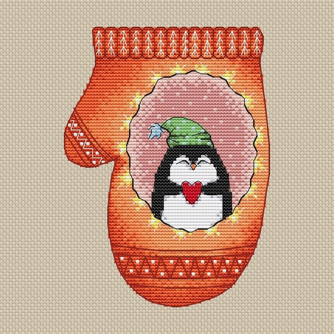 With Love, Penguin! Cross Stitch Pattern фото 1