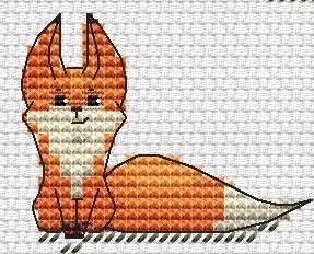 Fox Cubs Cross Stitch Pattern фото 6