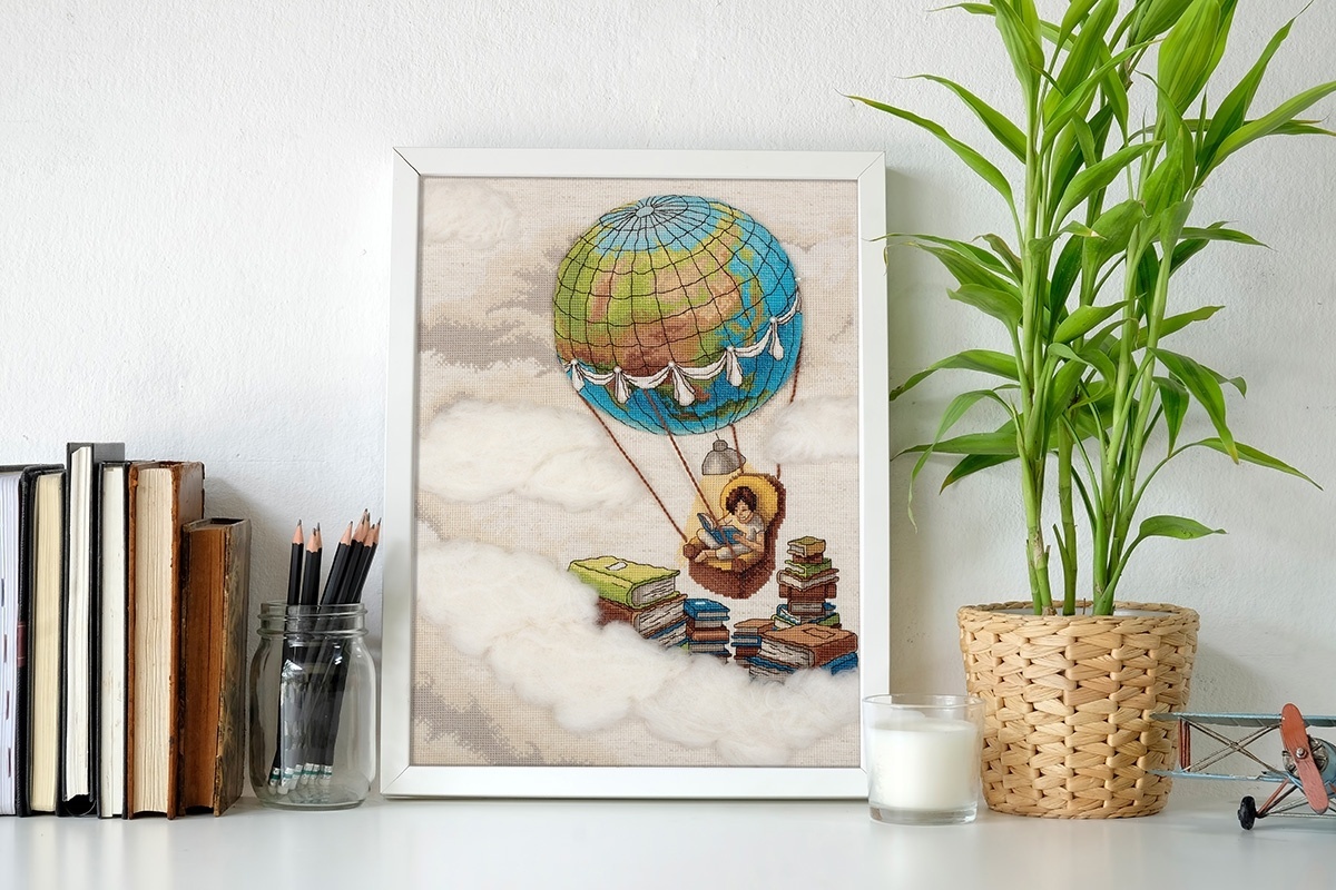 Travelling With Books Cross Stitch Kit фото 7