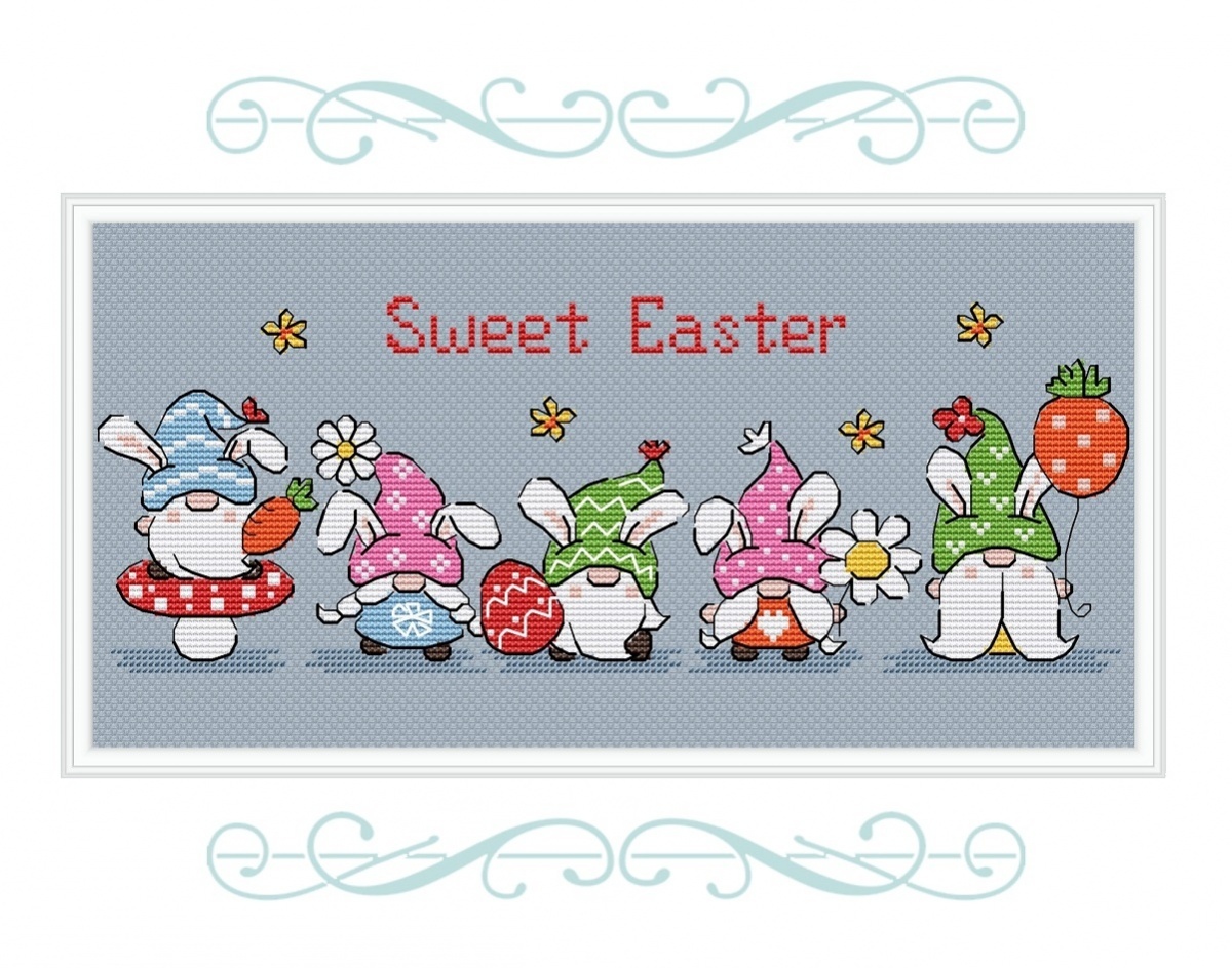 Sweet Easter Cross Stitch Pattern фото 1
