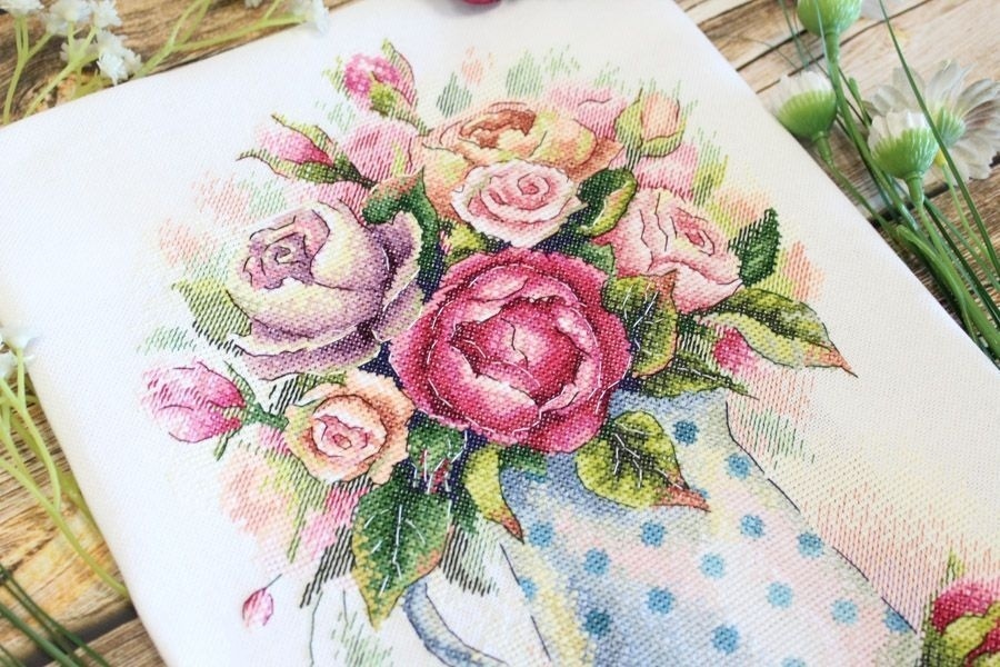 Bouquet of Cute Roses Stitch Kit фото 5
