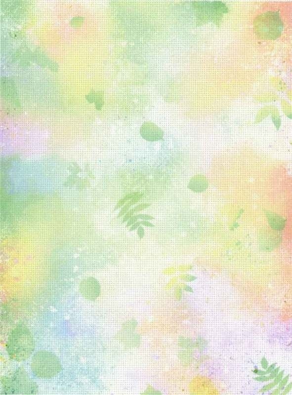 18 Count Aida Designer Fabric by MP Studia Spring Leaves фото 1