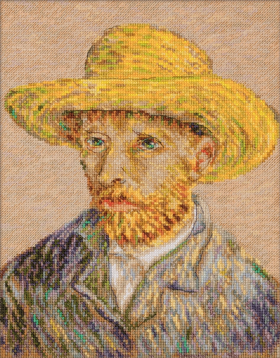 Self-Portrait with a Straw Hat Cross Stitch Kit фото 1