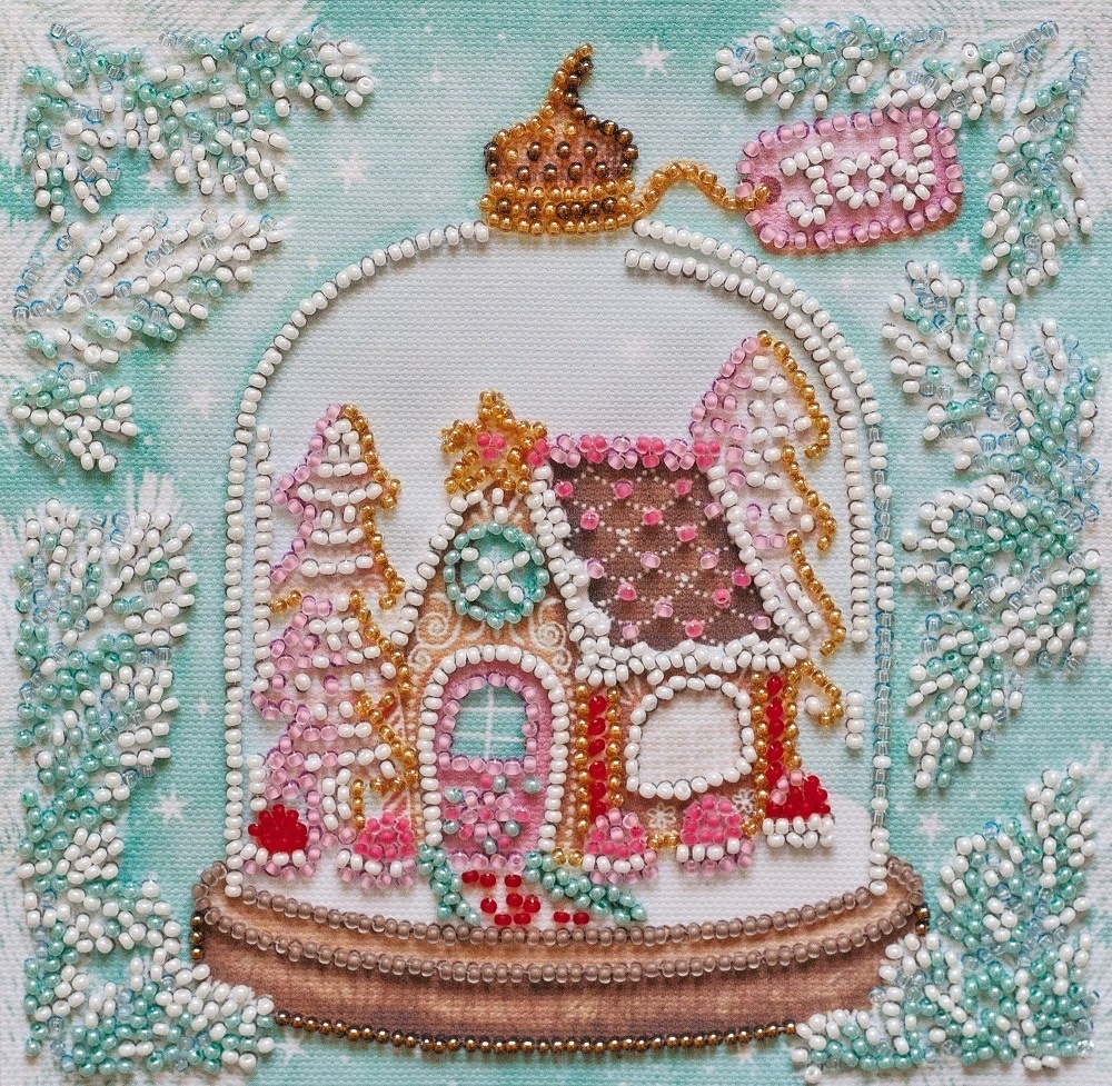 Cheerful House Bead Embroidery Kit фото 1