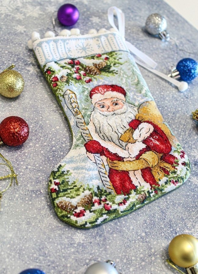 A Step from the Fairy Tale Stocking Cross Stitch Kit фото 4