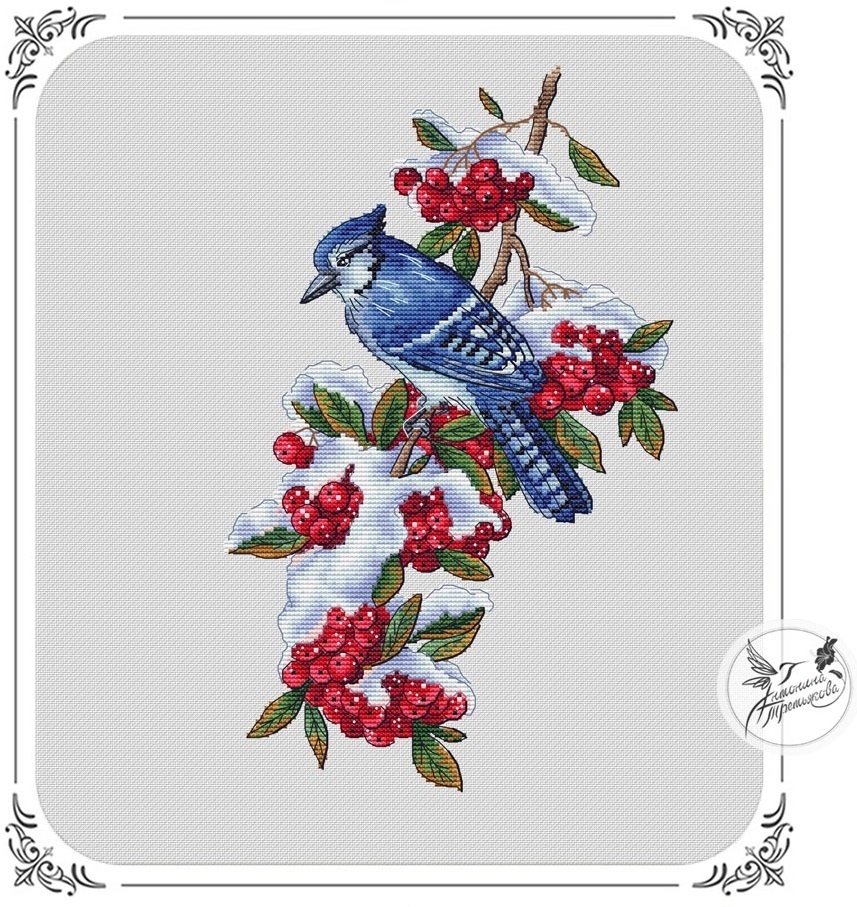 The Blue Jay Cross Stitch Pattern фото 1