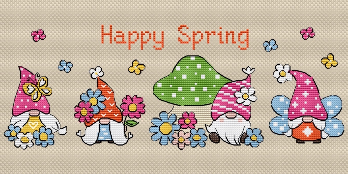 Happy Spring 2 Cross Stitch Pattern фото 2