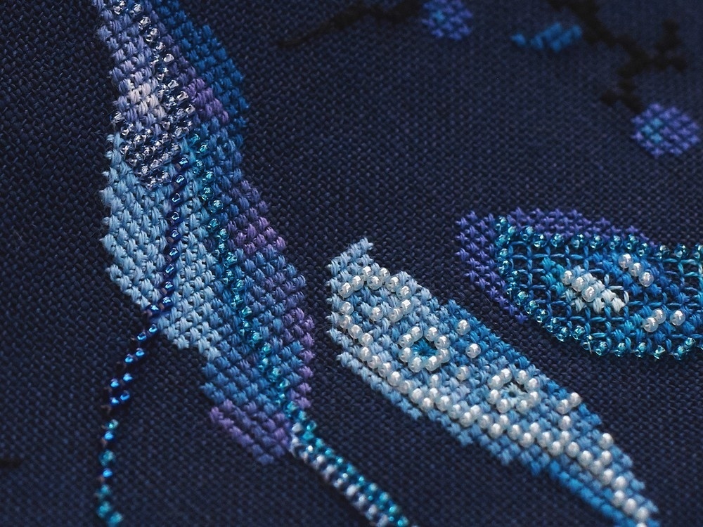 The Fabulous Blue Bird Cross Stitch Pattern фото 4
