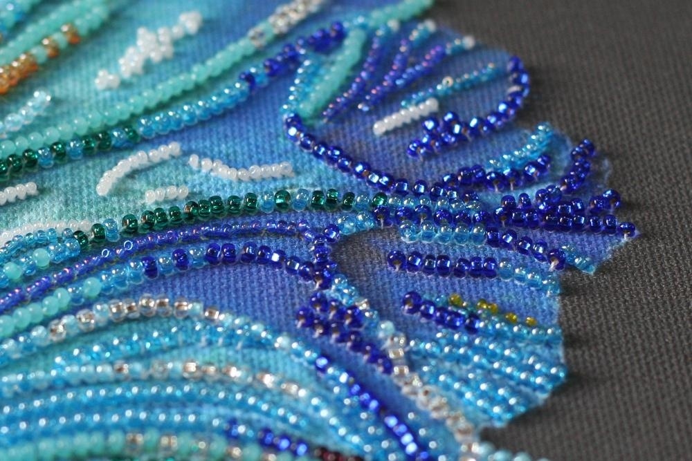 Blue Gold Bead Embroidery Kit фото 6
