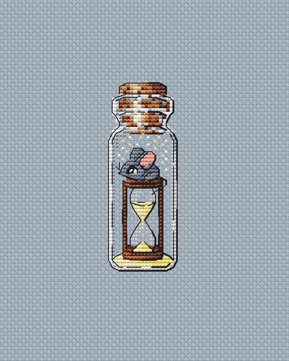 Bottles. Time Cross Stitch Pattern фото 1