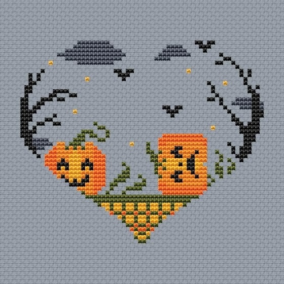 Naughty Pumpkins Cross Stitch Pattern фото 1