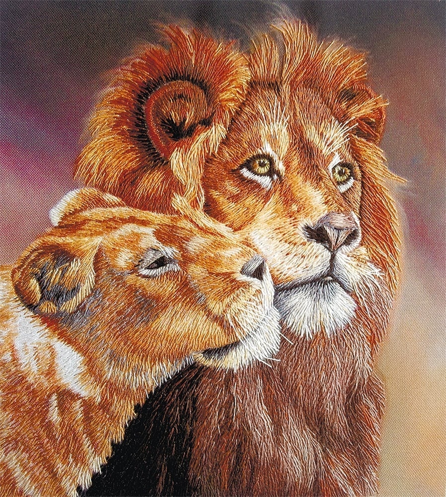 Lions Embroidery Kit фото 1
