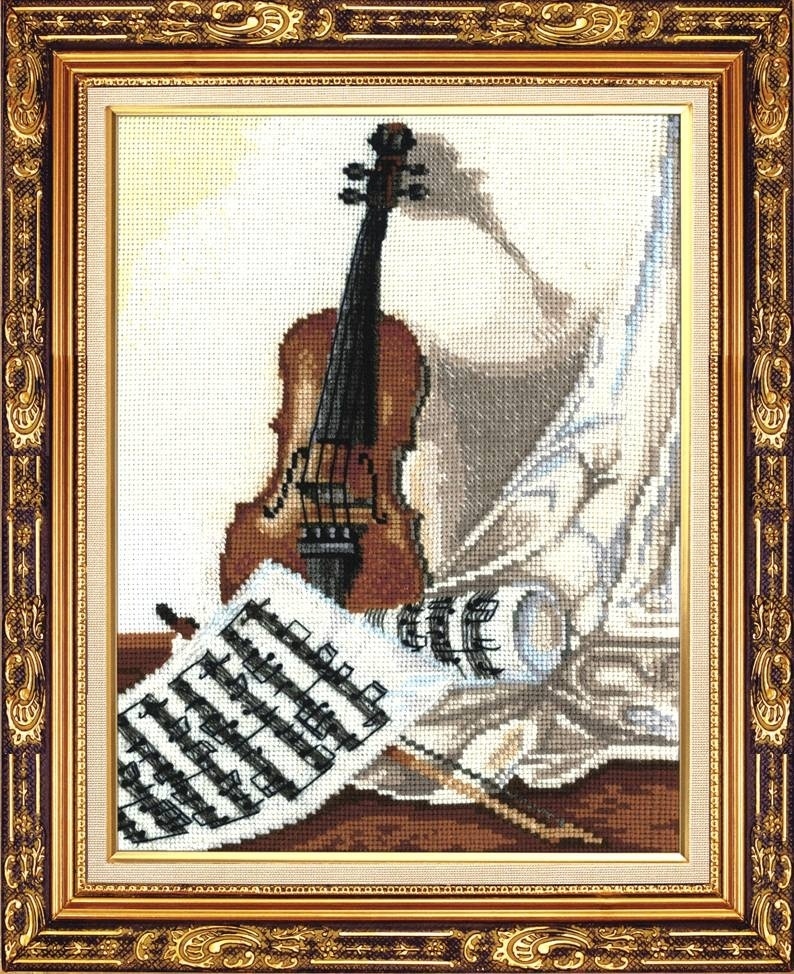 Melody for Violin Cross Stitch Kit фото 1