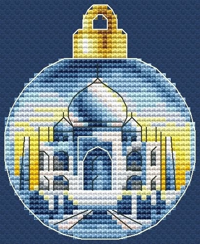 Christmas Bauble. India Cross Stitch Pattern фото 1