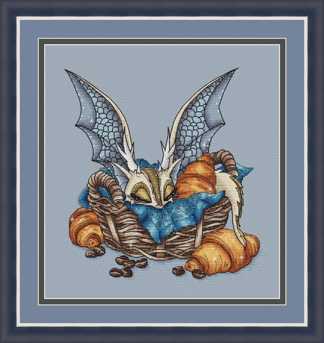 The Dragon in the Basket Cross Stitch Pattern фото 1
