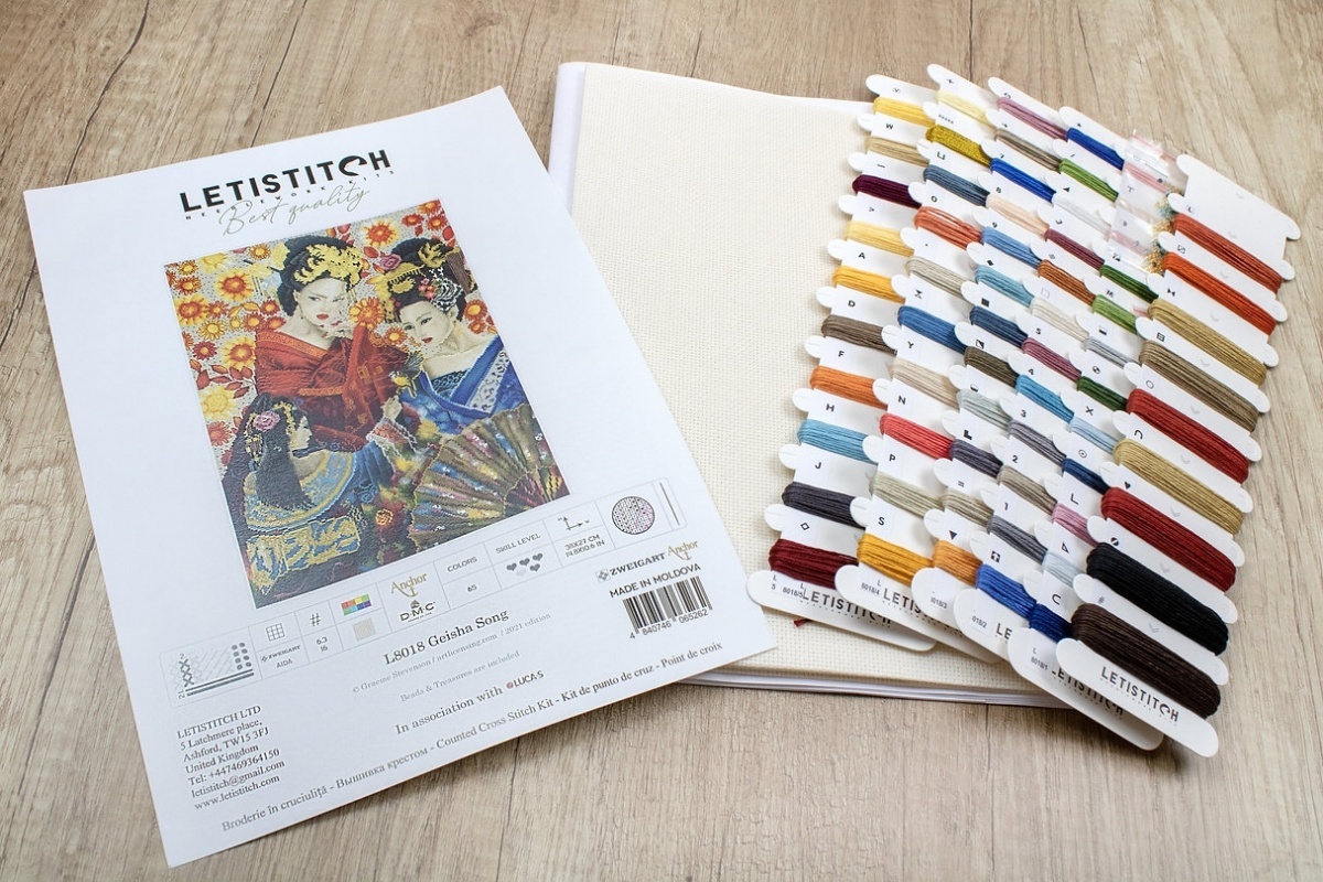 Geisha Song Cross Stitch Kit фото 4