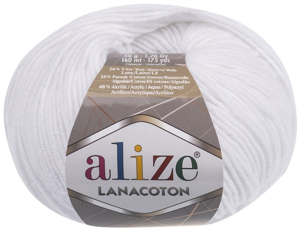 Alize Lanacoton, 26% wool, 26% cotton, 48% acrylic 10 Skein Value Pack, 500g фото 5