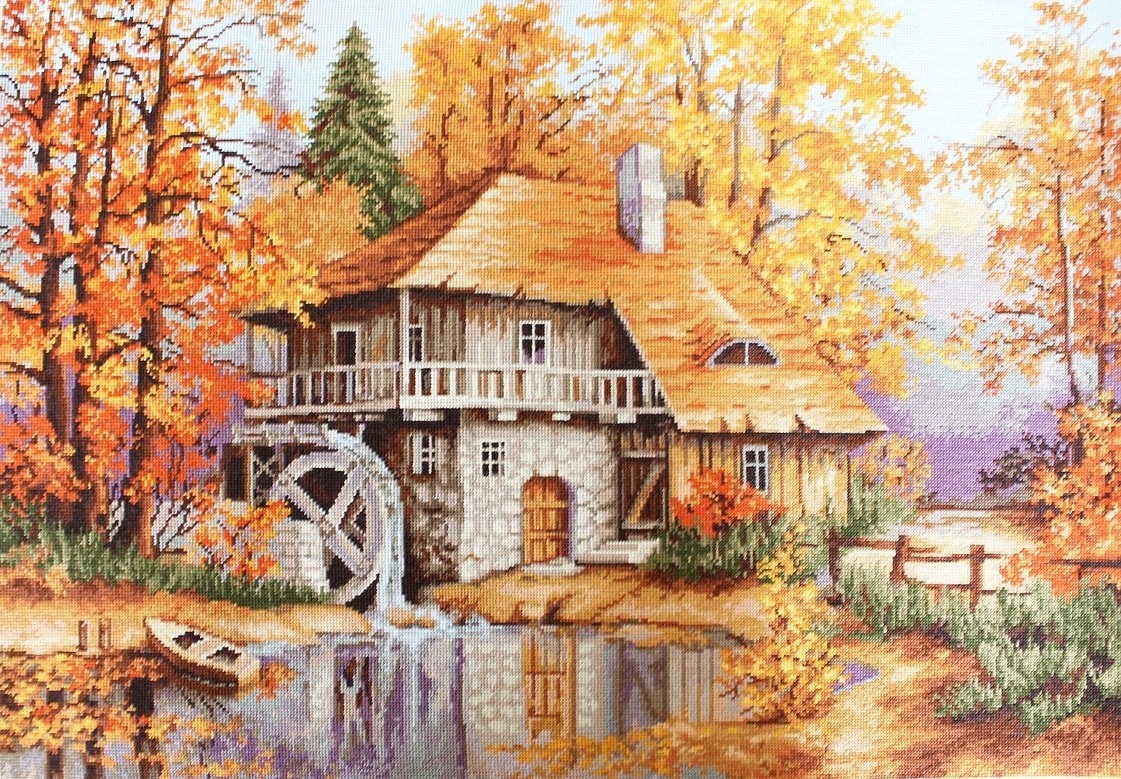 Autumn Landscape Embroidery Kit фото 1