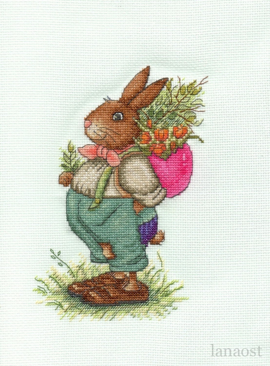 Easter Hare Cross Stitch Pattern фото 2