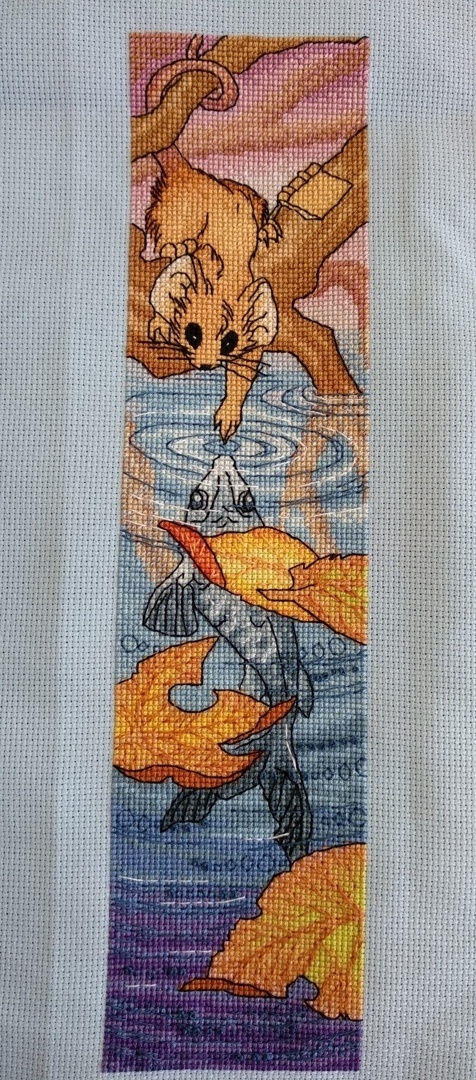 Mouse Panel. Fish Cross Stitch Pattern фото 2