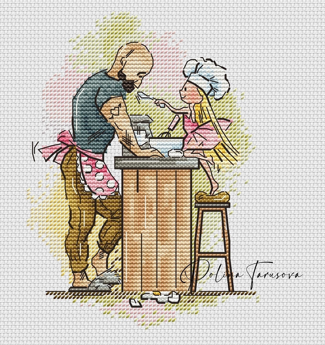 Daddy's Princess. Delicious Dinner Cross Stitch Pattern фото 1